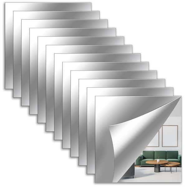Spigel 12-Piece 12 in. W x 12 in. H Modern Square Frameless Full