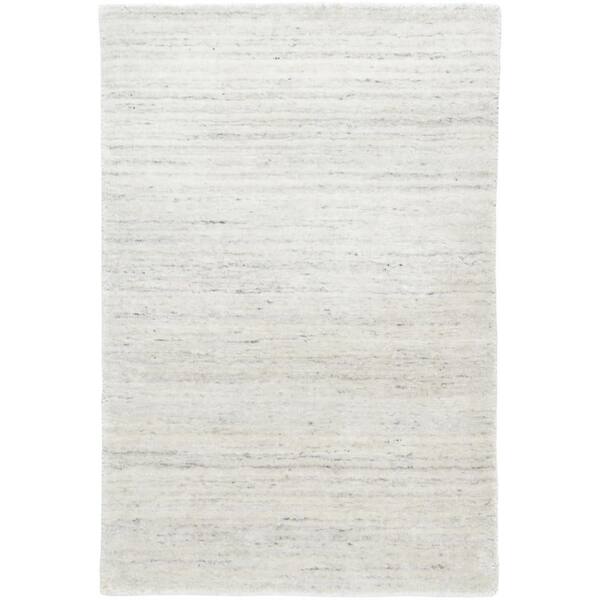 Nordic Hand Loom Knotted Performance White 3 ft. x 8 ft. Indoor Runner Rug
