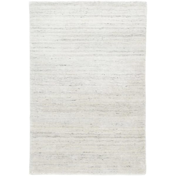 Nordic Hand Loom Knotted Performance White 4 ft. x 6 ft. Indoor Area Rug