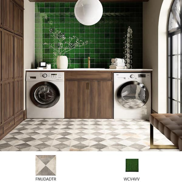 Merola Tile D'Anticatto Decor Triangoli 8-3/4 in. x 8-3/4 in