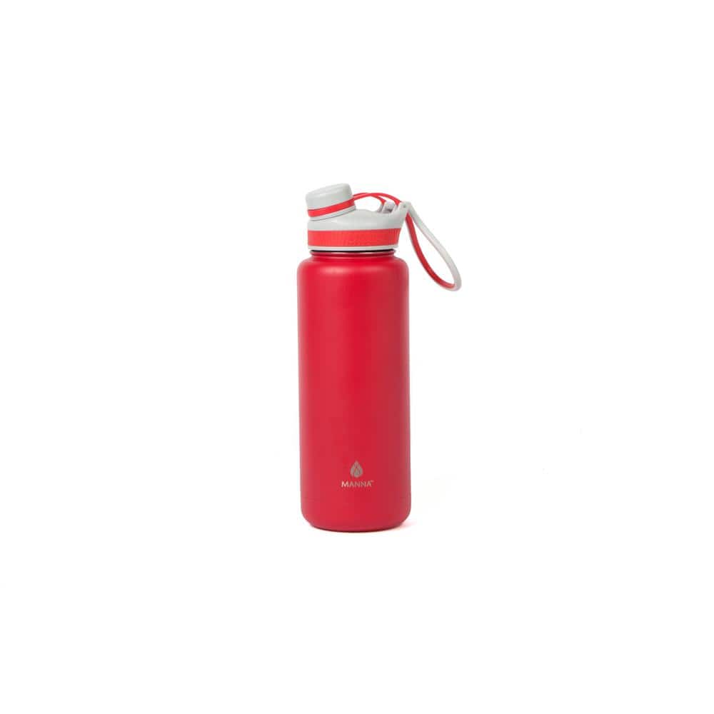  ThermoFlask Double Wall Vacuum Insulated Stainless Steel Water  Bottle with Two Lids, 40 Ounce, Capri: Home & Kitchen