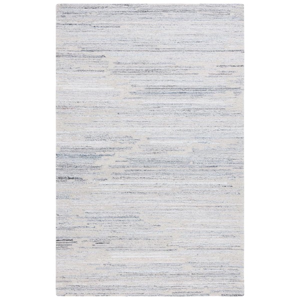 SAFAVIEH Abstract Beige/Blue 3 ft. x 5 ft. Linear Marle Area Rug