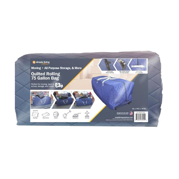 Simple Living Solutions 100 Gallon Blue Quilted Fabric Storage Bag