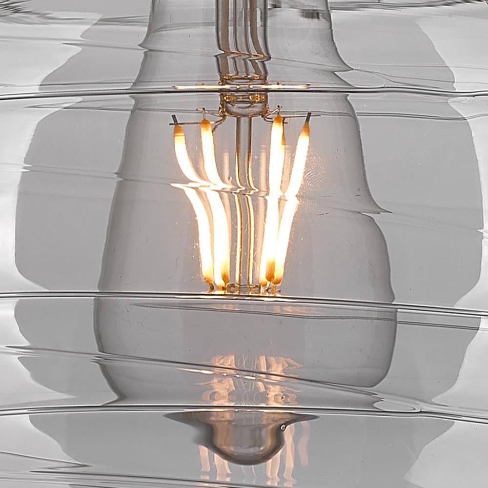 Ballston Brushed Brass and Glass Mini Pendant Light