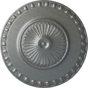 23-1/2 in. x 3-1/4 in. Lyon Urethane Ceiling Medallion (Fits Canopies upto 3-5/8 in.), Platinum