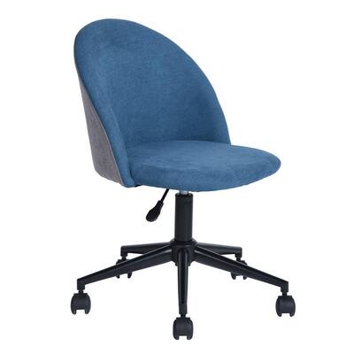 Dudley Blue Upholstered Office Chair