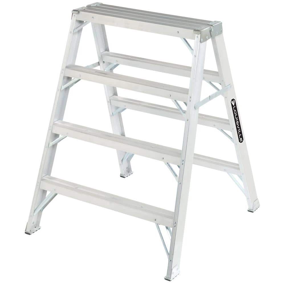 4 Step Ladder 300Lb Portable Folding Heavy Duty Lightweight Constructed Durable 