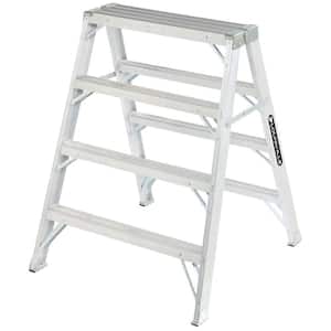 4 ft. Aluminum Step Ladder with 300 lb. Load Capacity Type IA Duty Rating