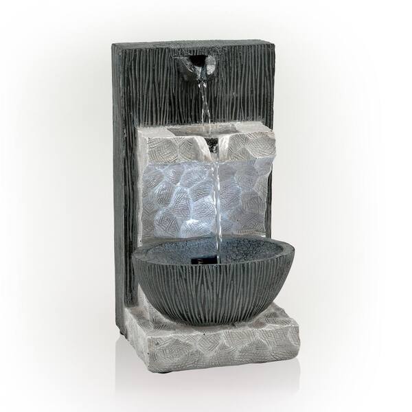 Modern Cascading Tabletop Fountain with deals LED Lights, 14