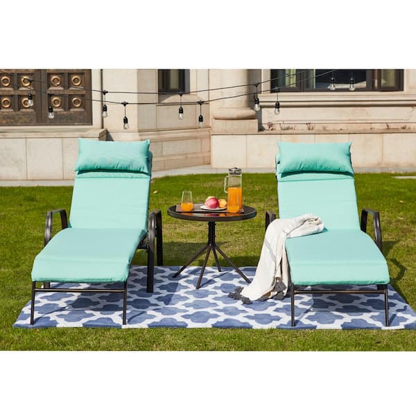 patio festival metal outdoor chaise lounge cushions