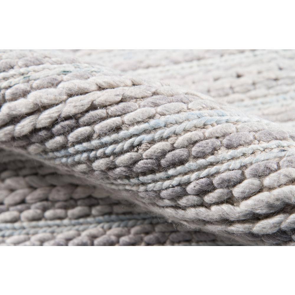 Handmade Andes-Inspired Gray Stripe Wool 3'x5' Area Rug