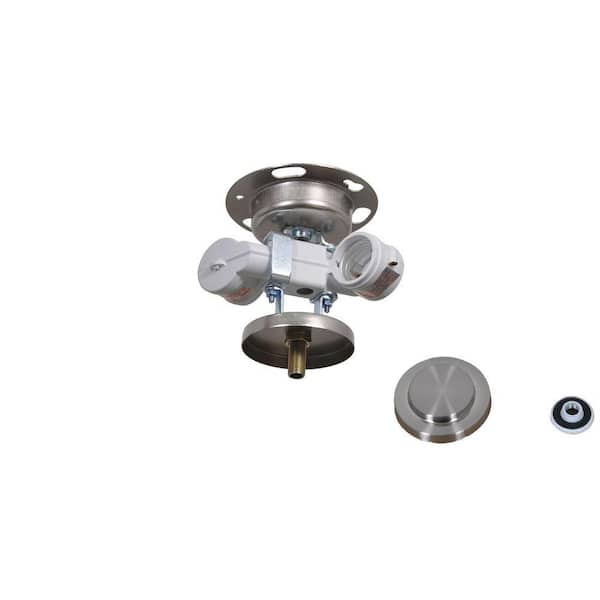 Air Cool Brookedale 60 in. Brushed Nickel Ceiling Fan Replacement Light Kit