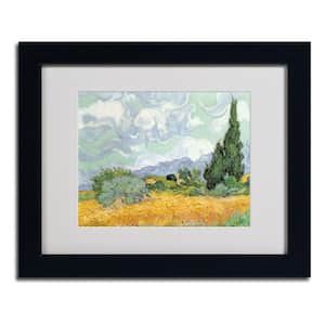 11 in. x 14 in. Wheatfield with Cypresses, 1889 Matted Framed Art