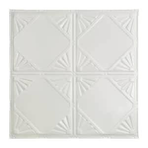 Erie 2 ft. x 2 ft. Nail Up Metal Ceiling Tile in Matte White (Case of 5)