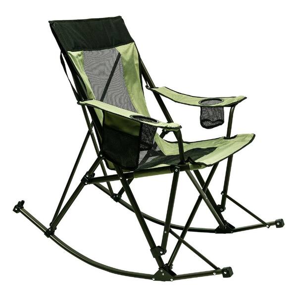 Green Versatile Smooth Rocking Design of the Camping Rocking Chair