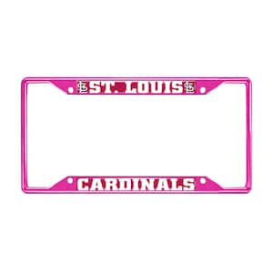 Universal Fit MLB - St. Louis Cardinals License Plate Frame - Pink