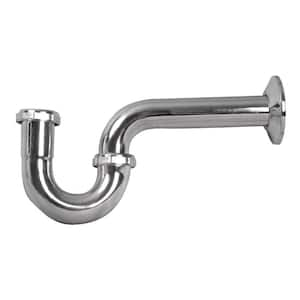 1-1/4 in. Chrome-Plated Brass Sink Drain P-Trap