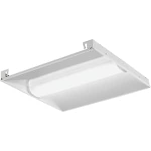 Contractor Select BLC 2 ft. x 2 ft. 34 -Watt Equivalent Integrated LED White 3300 Lumens Curved Center Basket Troffer