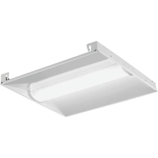 Lithonia Lighting Contractor Select BLC 2 ft. x 2 ft. 30-Watt Integrated LED White 3300 Lumens 4000K Curved Center Basket Troffer