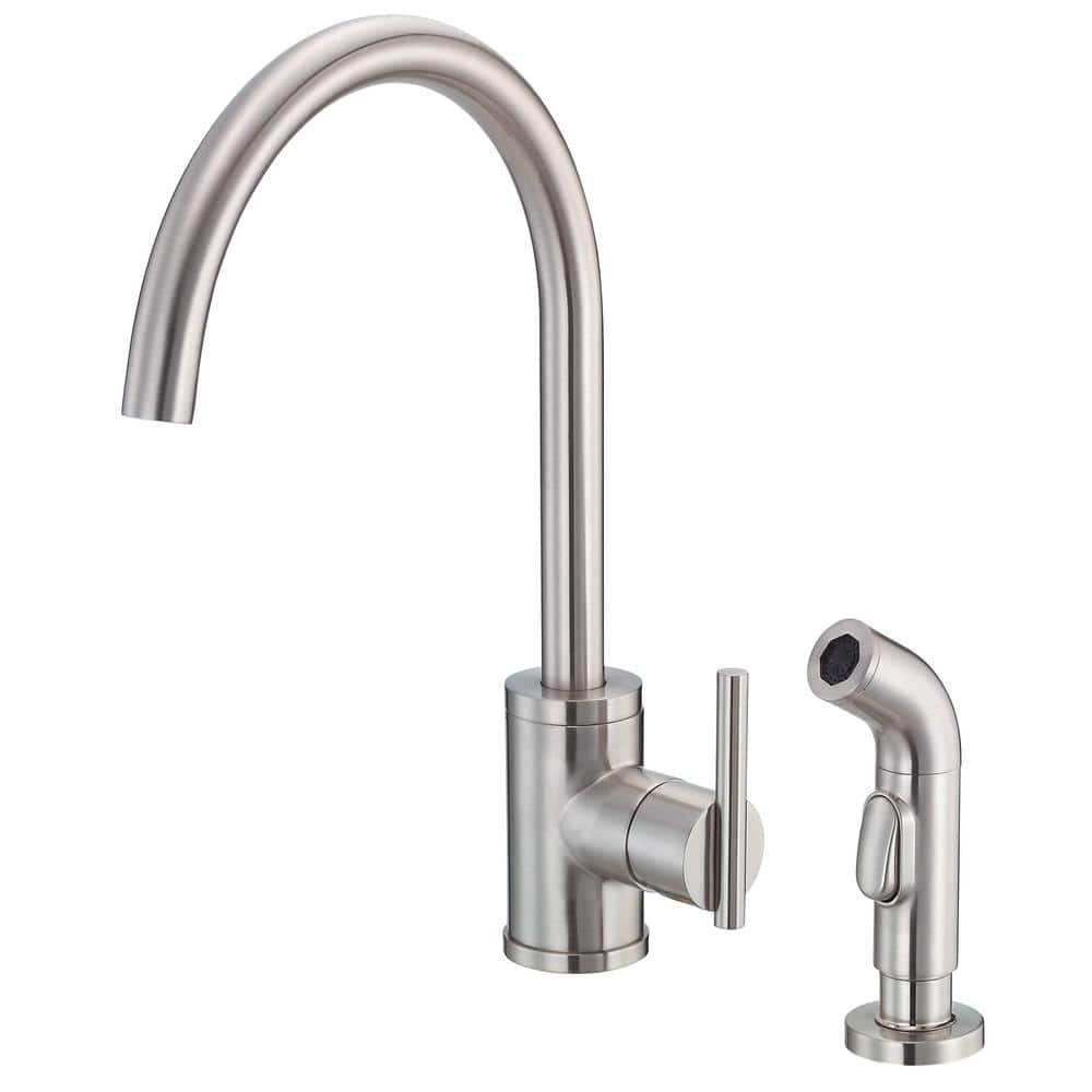 Gerber Parma Single-Handle Standard Kitchen Faucet with Side Spray in ...