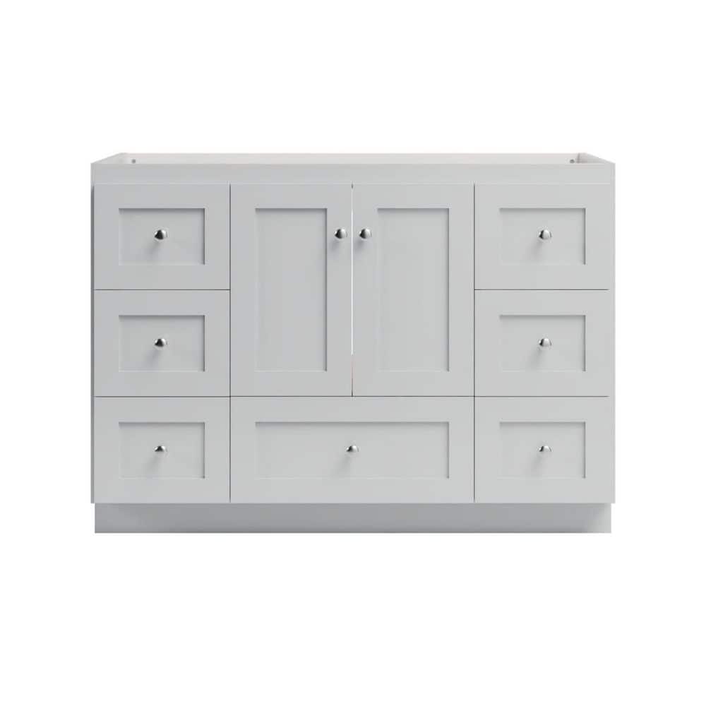 Shaker 48 in. W x 21 in. D x 34.5 in. H Bath Vanity Cabinet without Top in Dewy Morning price history on PriceWatchPro