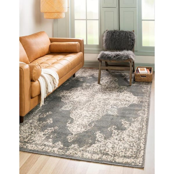 Tuareg Medallion Gray 9' 0 x 12' 0 Area Rug