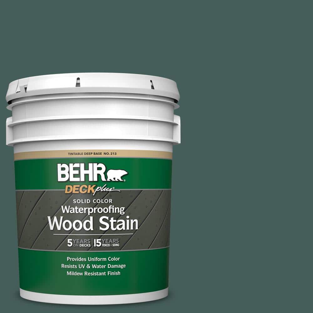 5 gal. #SC-114 Mountain Spruce Solid Color Waterproofing Exterior Wood Stai