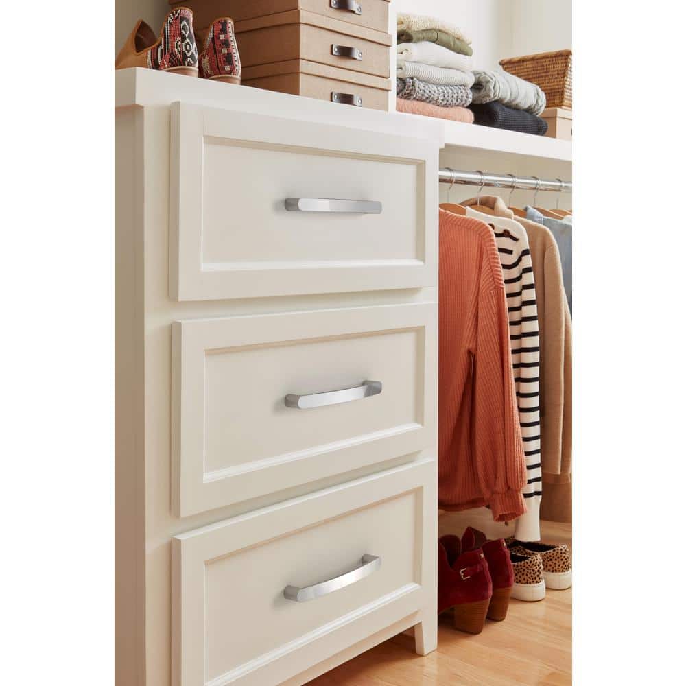 Polished Chrome 5-1/16 Inch Modern Arch Cabinet Pull