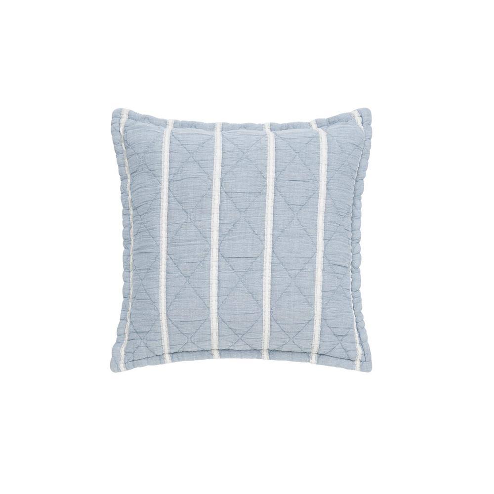 Pacifica Cotton 20 in. Square Decorative Throw Pillow Cover
