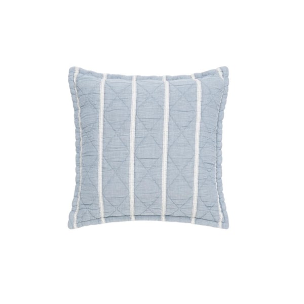 Unbranded Pacifica Cotton 20 in. Square Decorative Throw Pillow Cover