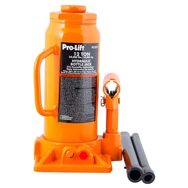 Pro-Lift 12-Ton Hydraulic Bottle Jack with Pump Handle