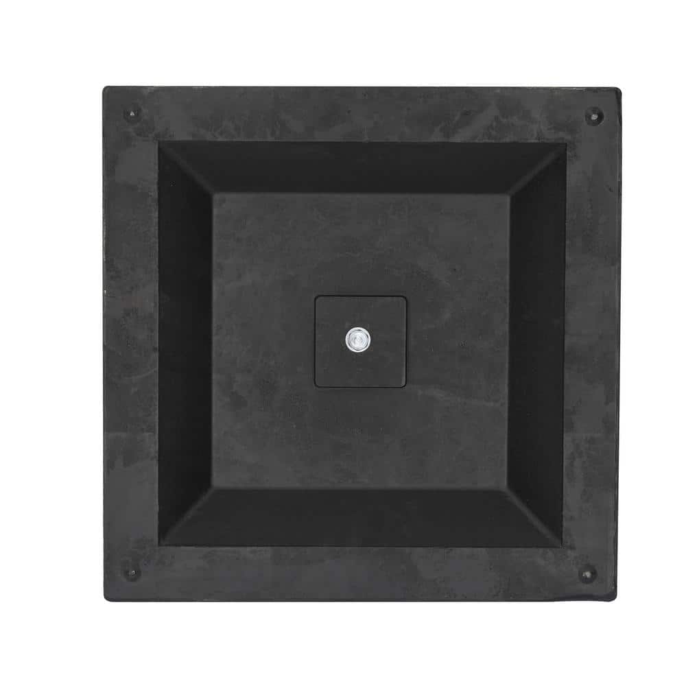 Bronze 26-lb Square Resin Umbrella Base with Metal Stem