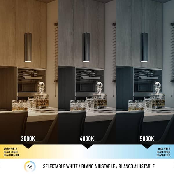 Artika Groove 17-Watt Integrated LED Black Modern Hanging Mini