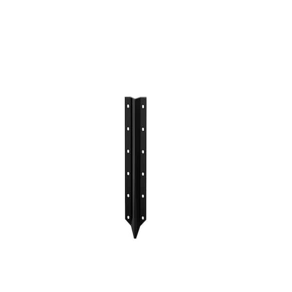 16.5 in. Heavy-Duty Steel Fence Post Repair Stakes, Easy Installation Kit Included (10-Pack)