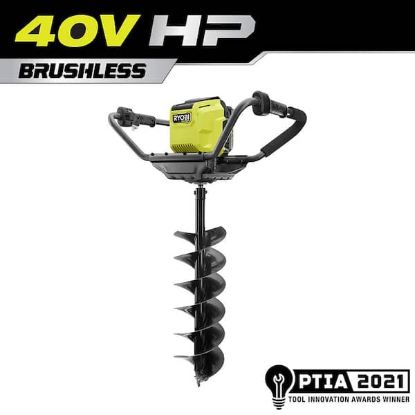 RYOBI 40V HP Brushless Cordless Earth Auger with 8 in. Bit (Tool Only)