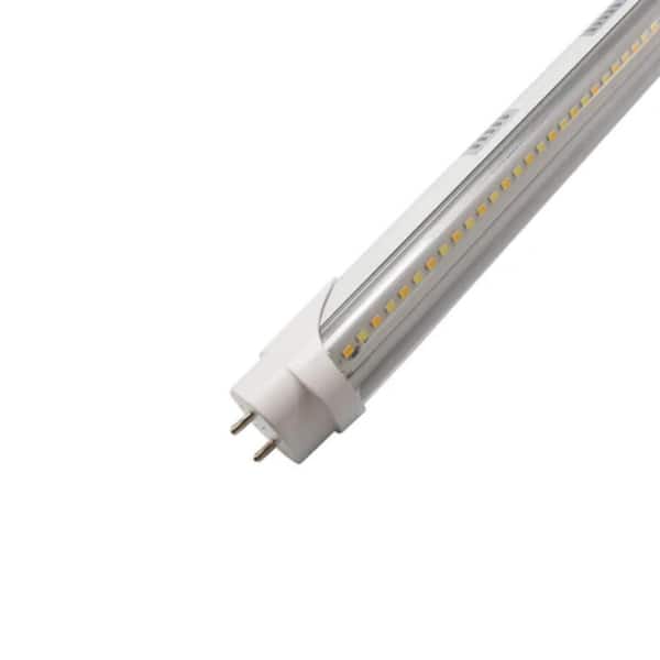 LED T8 Tube,Adj Watt 12W-22W,2750 Lm,Adj CCT 3500K-6500K,120-277Vac,4ft,Clear Lens,Type A+B,Double Ended Power,Pack-25