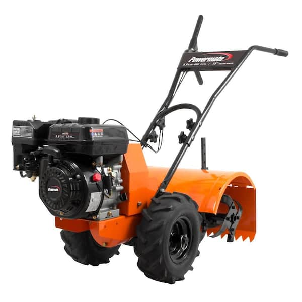 Powermate 18 in. 196cc Gas 4-Cycle Rear-Tine Tiller