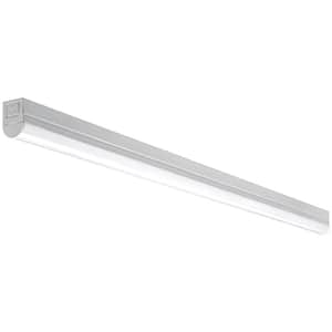 4 ft. 32-Watt Equivalent Plug-in Direct Wire Integrated LED White Linkable Strip Light Fixture 1800 Lumens 4000K