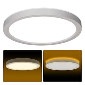 13 in. LED Flush Mount Ceiling Light with Night Light, 24W, 2400lm, 3000K/4000K/5000K Selectable