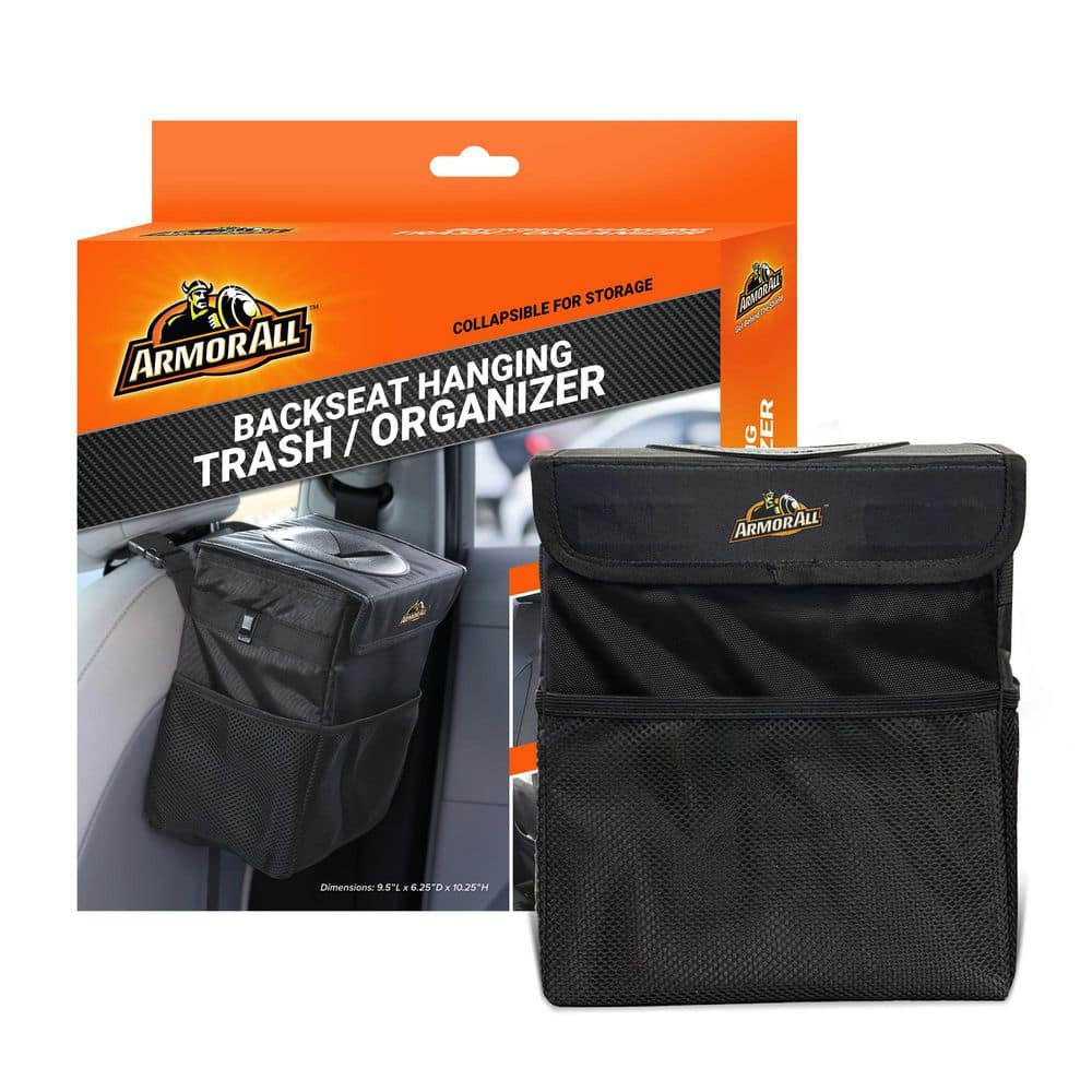 Armor All Car Trash Can and Organizer, 2.63 gal. Waterproof
