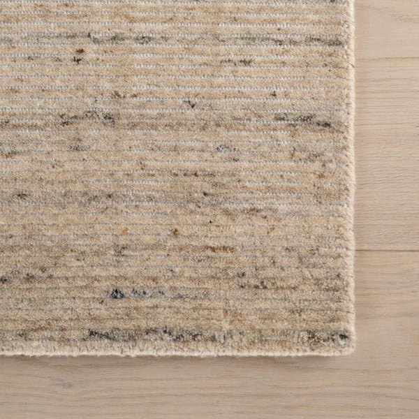 nuLOOM Elanisse Solid Wool Area Ivory 9 ft. x 12 ft. Indoor Area