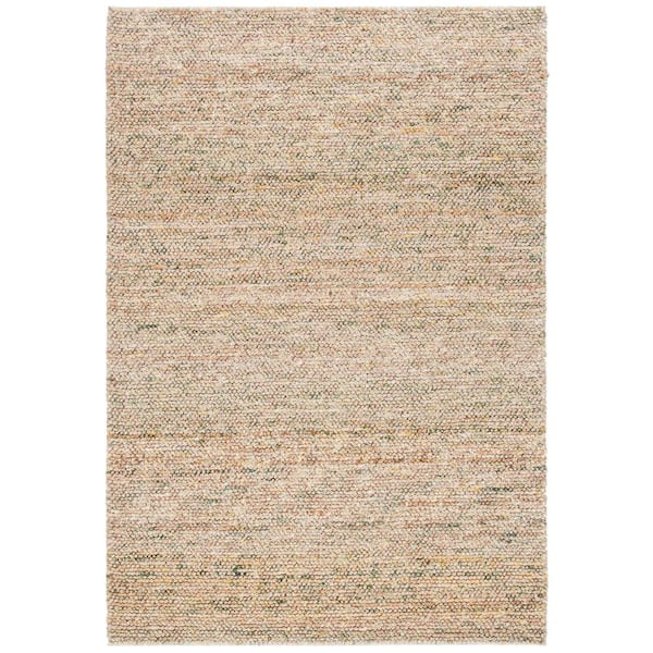 SAFAVIEH Bohemian Natural/Green 4 ft. x 6 ft. Gradient Solid Color Area Rug