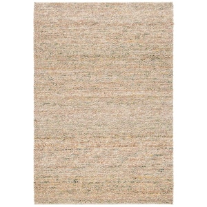 Bohemian Natural/Green 5 ft. x 8 ft. Gradient Solid Color Area Rug