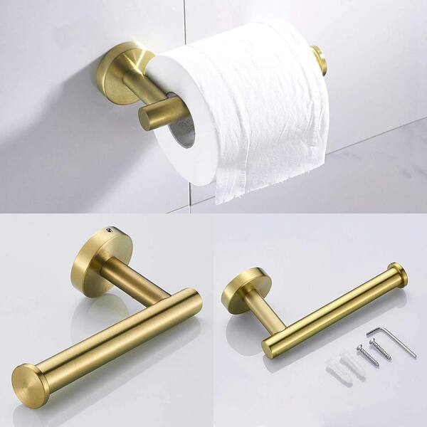 Paper Towel Holder - Self-Adhesive or Drilling, Wall-Mounted Paper Towel  Rack Shining Gold, Kitchen Towel Rack Under Cabinet, Suitable for Pantry