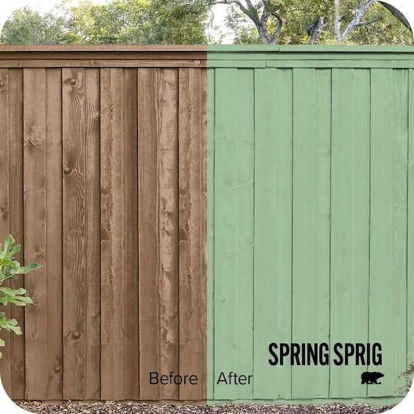 1 gal. #BIC-25 Spring Sprig Solid Color House and Fence Exterior Wood Stain
