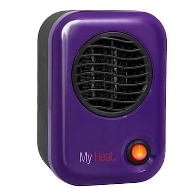 MyHeat 200-Watt Electric Portable Personal Space Heater, Purple