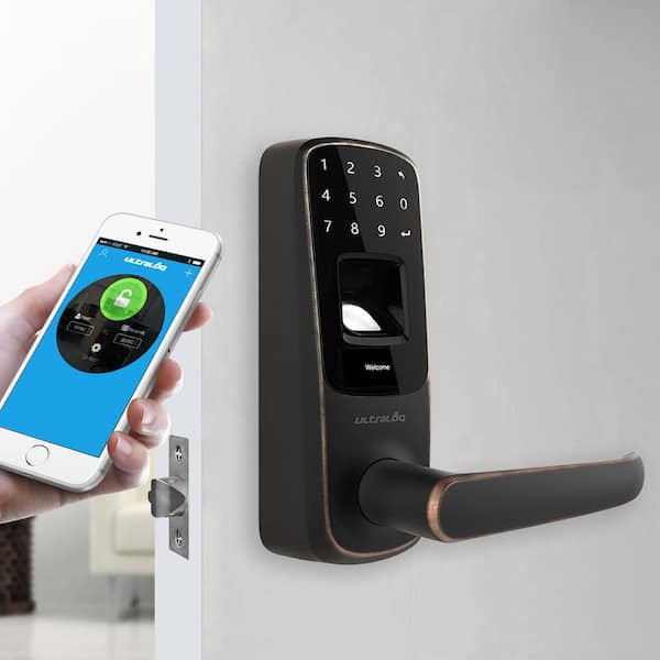Ultraloq UL3-AB Fingerprint and Touchscreen Keyless Smart Lever Door Lock for sale online 