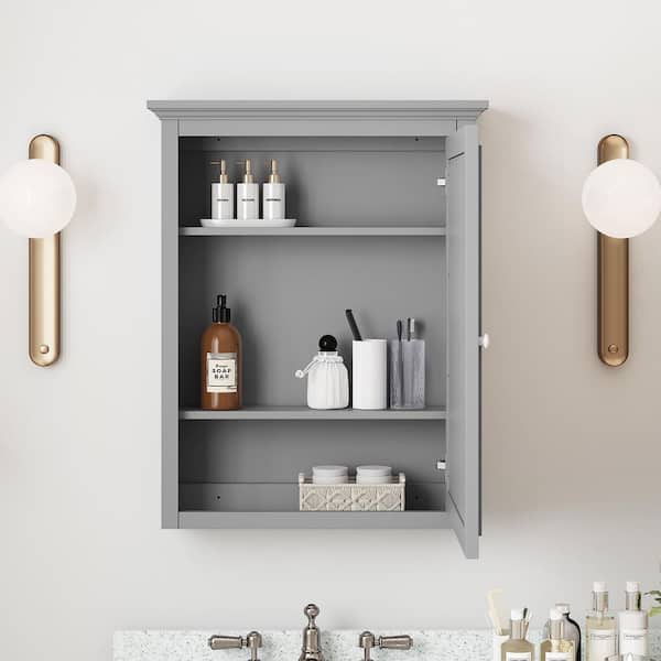 Home Decorators Collection Fremont 24 in. W x 30 in. H Gray