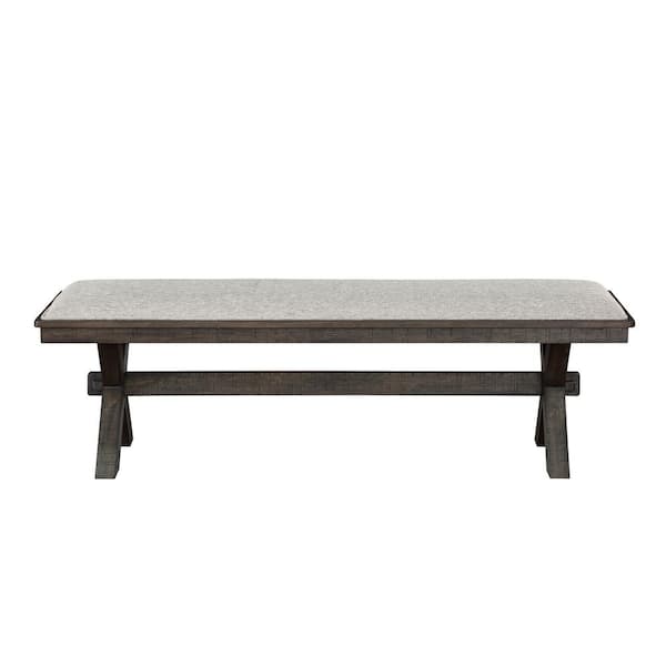 Steve Silver Riverdale Black Dining Bench 62 in.