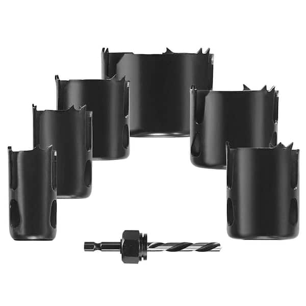 High Carbon Steel Hole Saw Set (7-Piece)